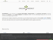 Tablet Screenshot of online-predigt.de
